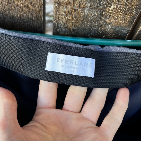 Everlane The Side-Zip Stretch Cotton Slate Gray Pants Sz 14 - Picture 6 of 16